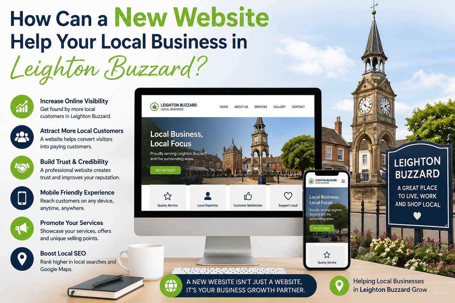 How Can a New Website Help Your Local Business in Leighton Buzzard?