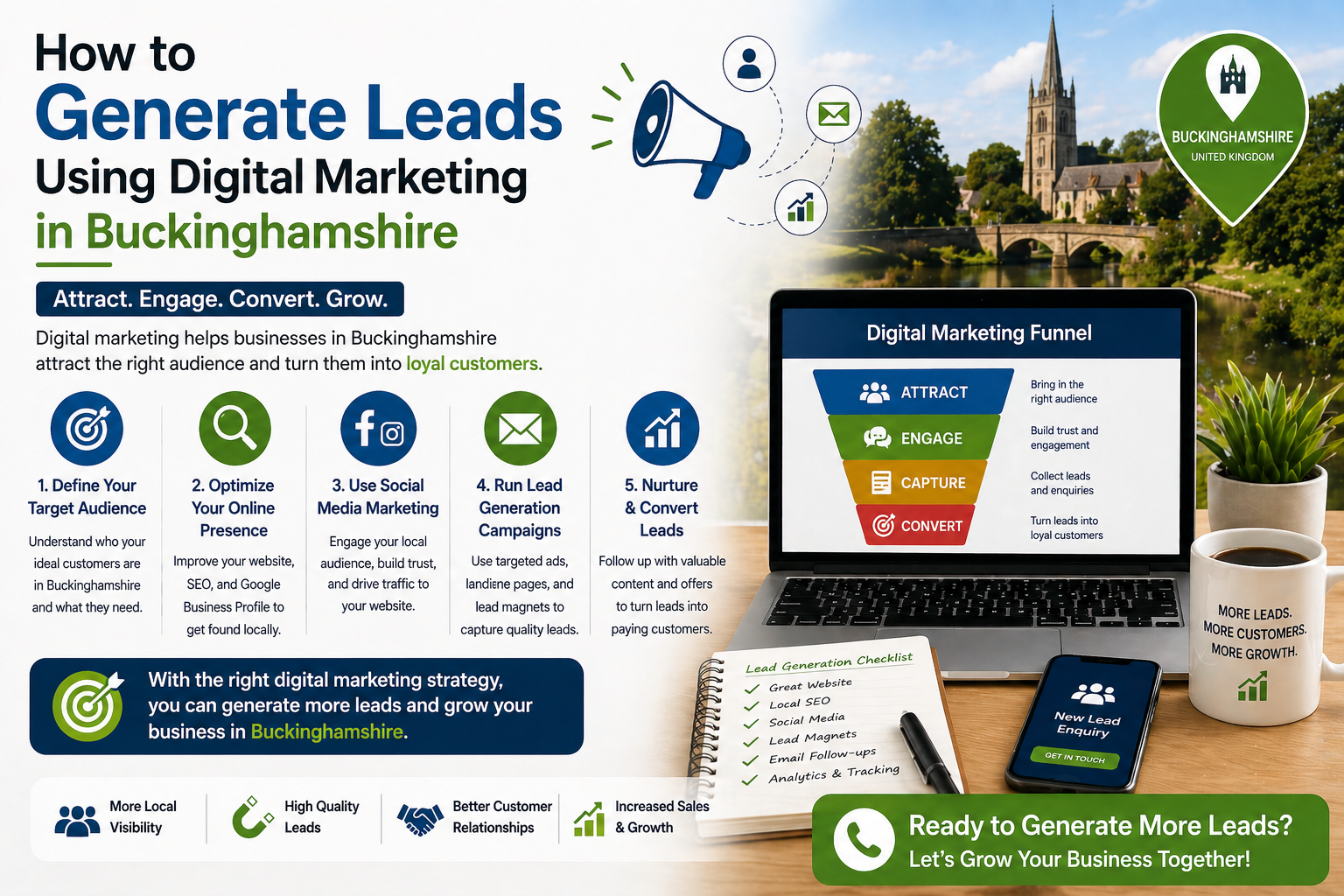 How to Generate Leads Using Digital Marketing in Buckinghamshire